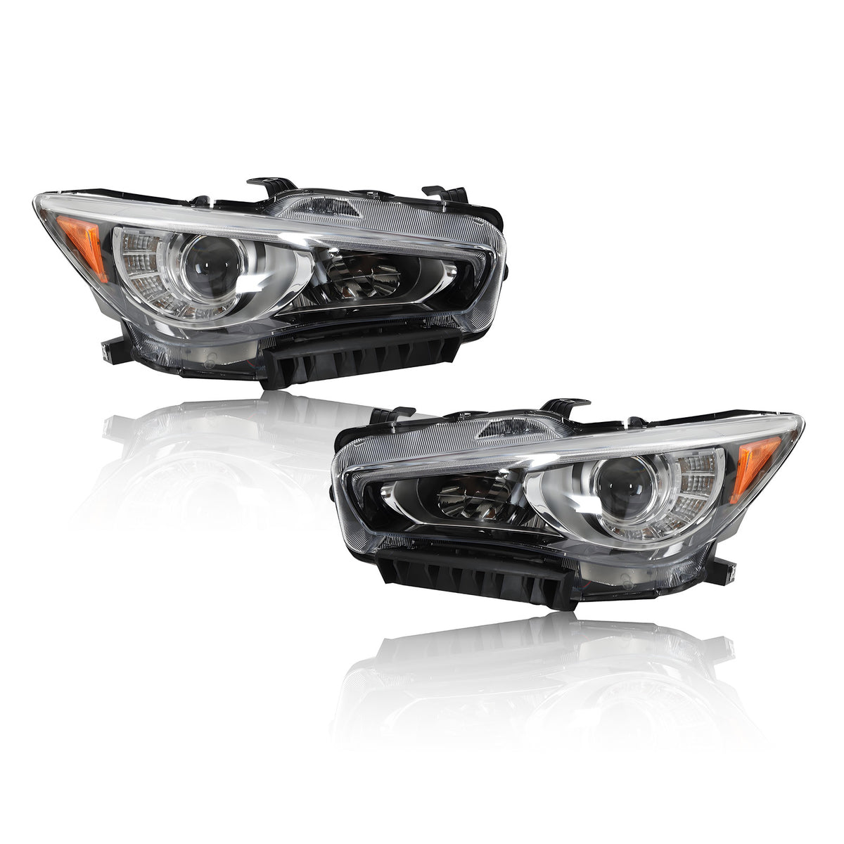 Full LED Headlights Pair w/o AFS for Infiniti Q50 (2016-2019)