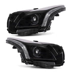 Black HID Projector Headlights Pair w/ AFS CTS-V Style for Cadillac CTS (2015-2019)