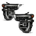 Full LED Headlights Pair w/ LED Module, Black for GMC Canyon (2023-2026)