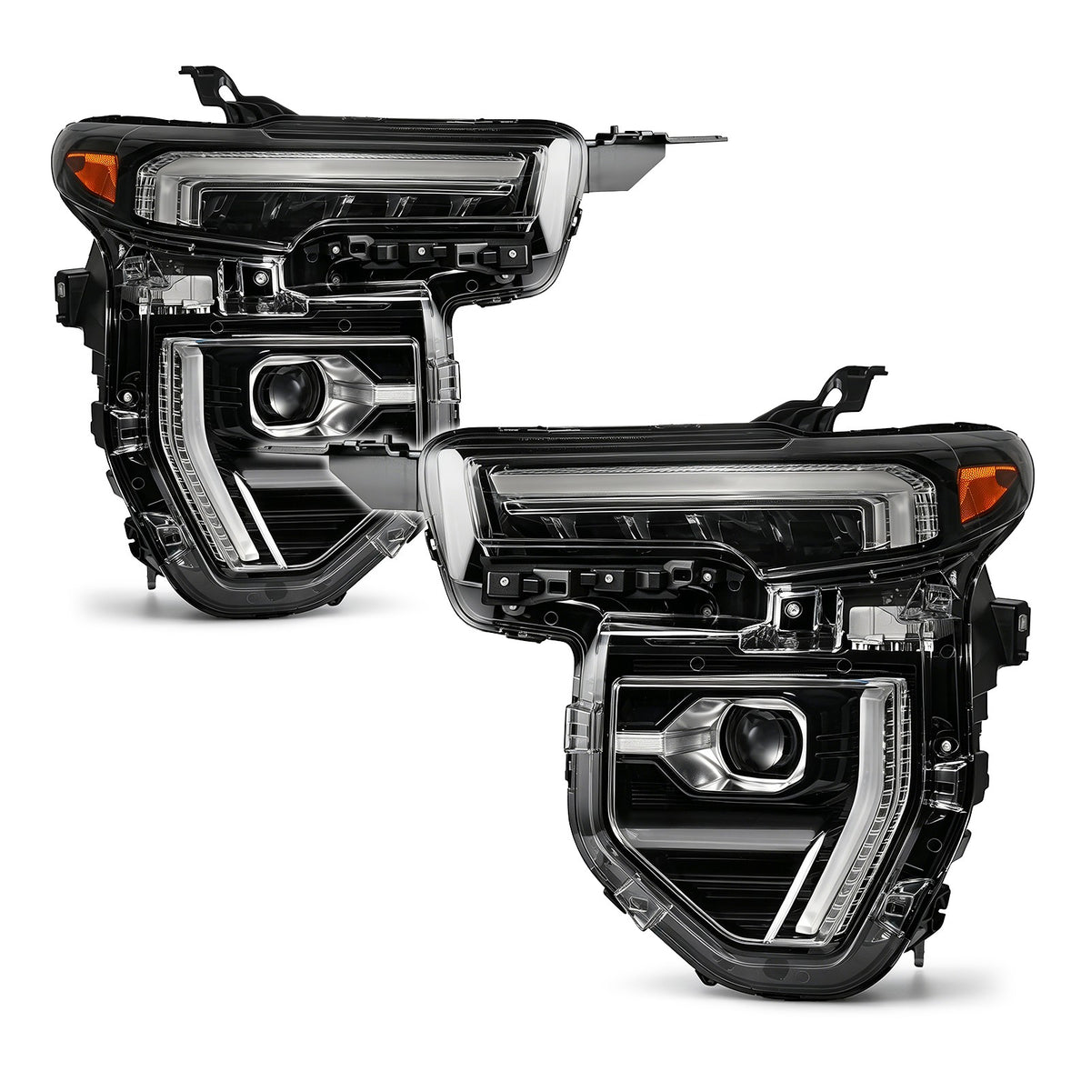 Full LED Headlights Pair w/ LED Module, Black for GMC Canyon (2023-2026)