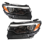Full LED Projector Headlights Pair w/ LED Module for Jeep Compass (2022-2026)