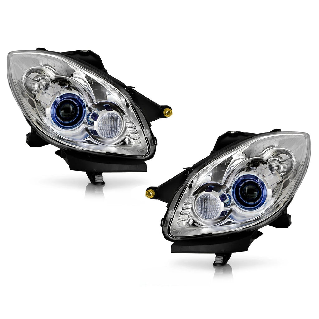 Chrome HID Projector Headlights Pair w/ AFS for Buick Enclave (2008-2012)
