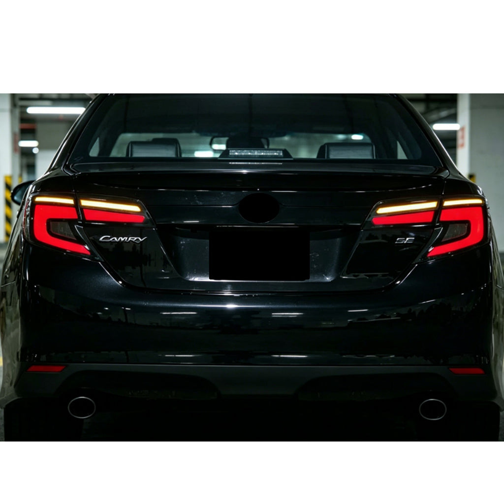 2012-2014 Toyota Camry with smoked sequential LED tail lights installed
