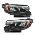 LED Reflector Headlights Pair w/o LED DRL, w/ LED Module for Jeep Compass (2022-2026)
