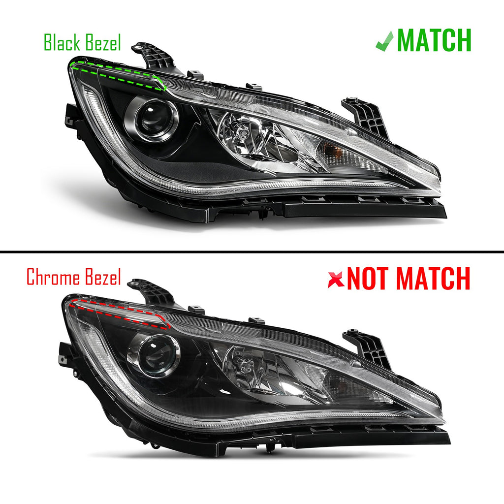Pair halogen headlight front angle for 2017-2020 Chrysler Pacifica