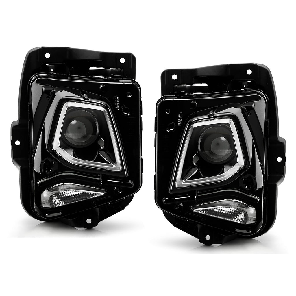 LED Projector Headlights Pair w/ Module & Bulbs for Chevy Blazer (2019-2022)