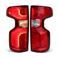 chrome LED tail light view 2 for Chevy Silverado 1500 (2019-2026)