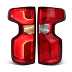chrome LED tail light view 2 for Chevy Silverado 1500 (2019-2026)