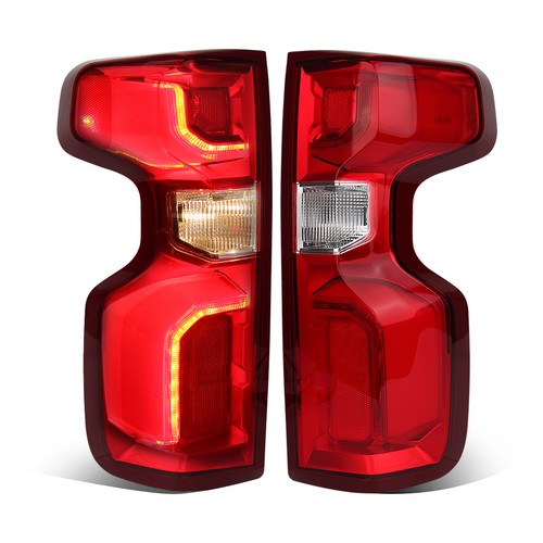 chrome LED tail light view 2 for Chevy Silverado 1500 (2019-2026)