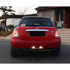 2007-2013 Mini Cooper R56 / R57 / R58 / R59 with smoked sequential LED tail lights installed
