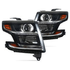 Pair HID headlight front angle for 2015-2020 Chevy Tahoe/Suburban
