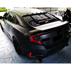 2016-2021 Honda Civic with black sequential LED tail lights installed