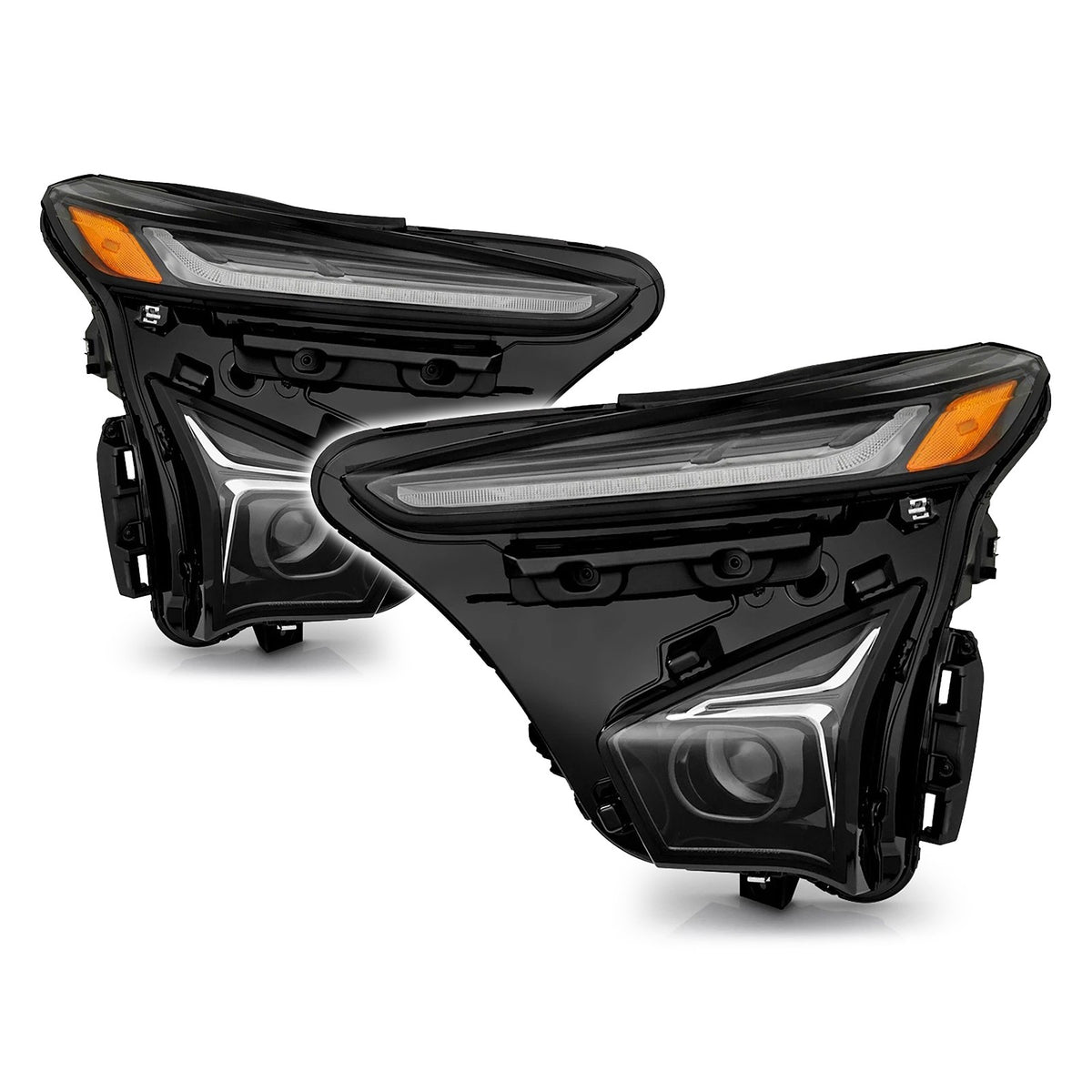 Full LED Projector Headlights Pair w/ LED DRL & LED Module for Chevy Bolt EUV (2022-2023)