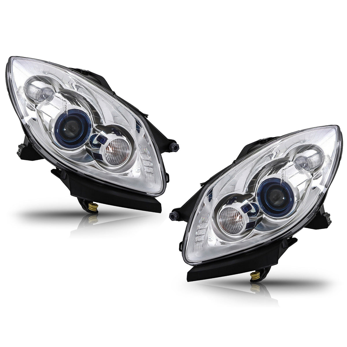 Chrome HID Projector Headlights Pair w/o AFS for Buick Enclave (2008-2012)