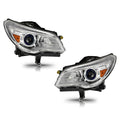 Chrome HID Projector Headlights Pair w/ AFS for Buick Enclave (2013-2017)