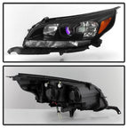 Pair halogen projector headlight front angle for 2013-2015 Chevrolet Malibu