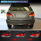 1999-2000 Lexus RX300 with clear sequential LED tail lights installed