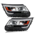 Chrome LED Headlights Pair for Ford Explorer Limited Platinum XLT (2016-2018)