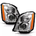 Chrome HID Projector Headlights Pair for Cadillac DTS (2006-2011)