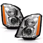 Chrome HID Projector Headlights Pair for Cadillac DTS (2006-2011)