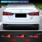 Running light start-up animation on the 2019-2025 Nissan Altima LED tail lights