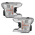 Full LED Headlights Pair w/ Chrome Bezel for Ford F-150 (2018-2020)