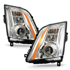 Chrome HID Headlights Pair w/ AFS for Cadillac CTS (2008-2014)