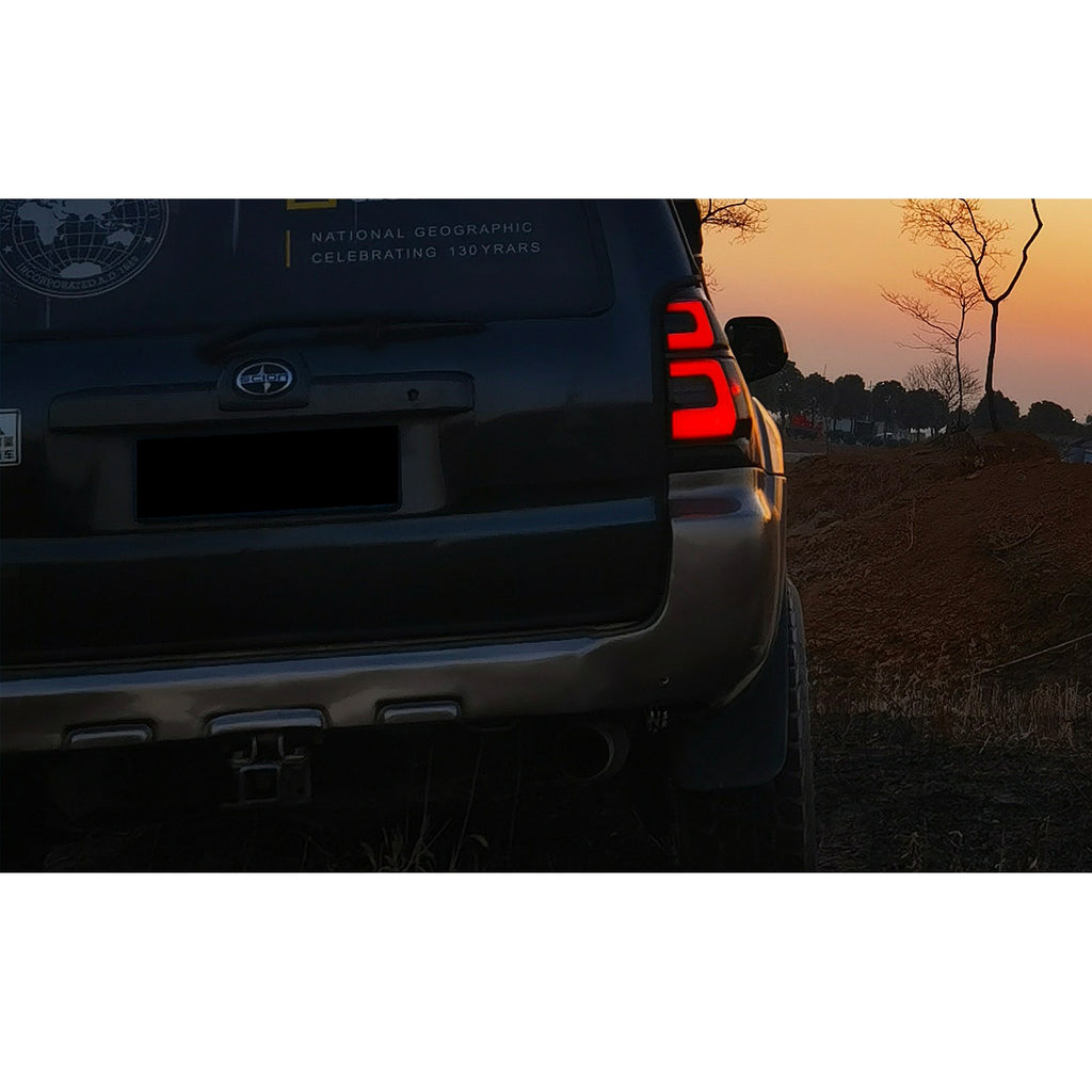 2003-2009 Toyota 4Runner with black sequential LED tail lights installed