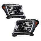 Full LED Headlights Pair w/ Chrome Cover for Ford Expedition (2018-2021)