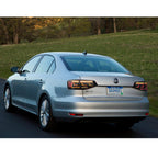 2015-2018 VW Jetta Sedan with smoked sequential LED tail lights installed