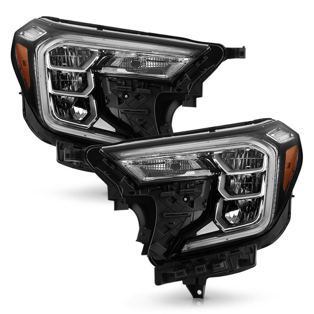 LED Reflector Headlights Pair w/ LED Module for GMC Terrain AT4 SLE SLT (2022-2024)