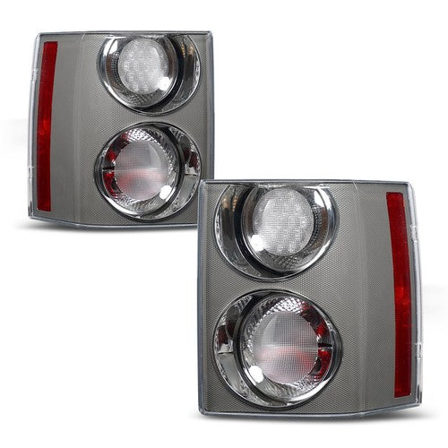 chrome clear-lens tail light view 2 for Land Rover Range Rover L322 (2002-2009)