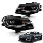 HID Projector Headlights Pair w/ LED DRL for Chevy Camaro (2016-2024)