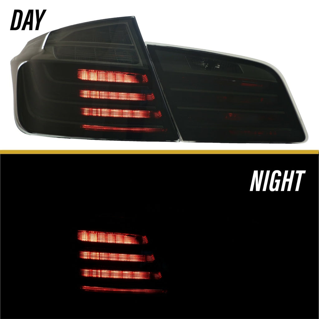 Smoked LED tail lights day and night parking lights
