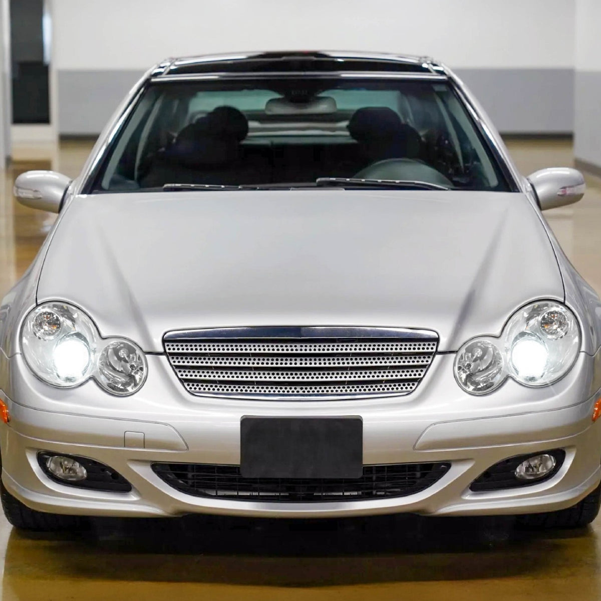 Installed on a Mercedes-Benz C230 sport coupe