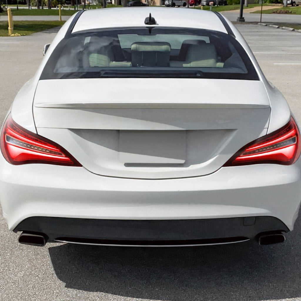 Installed on a Mercedes-Benz CLA