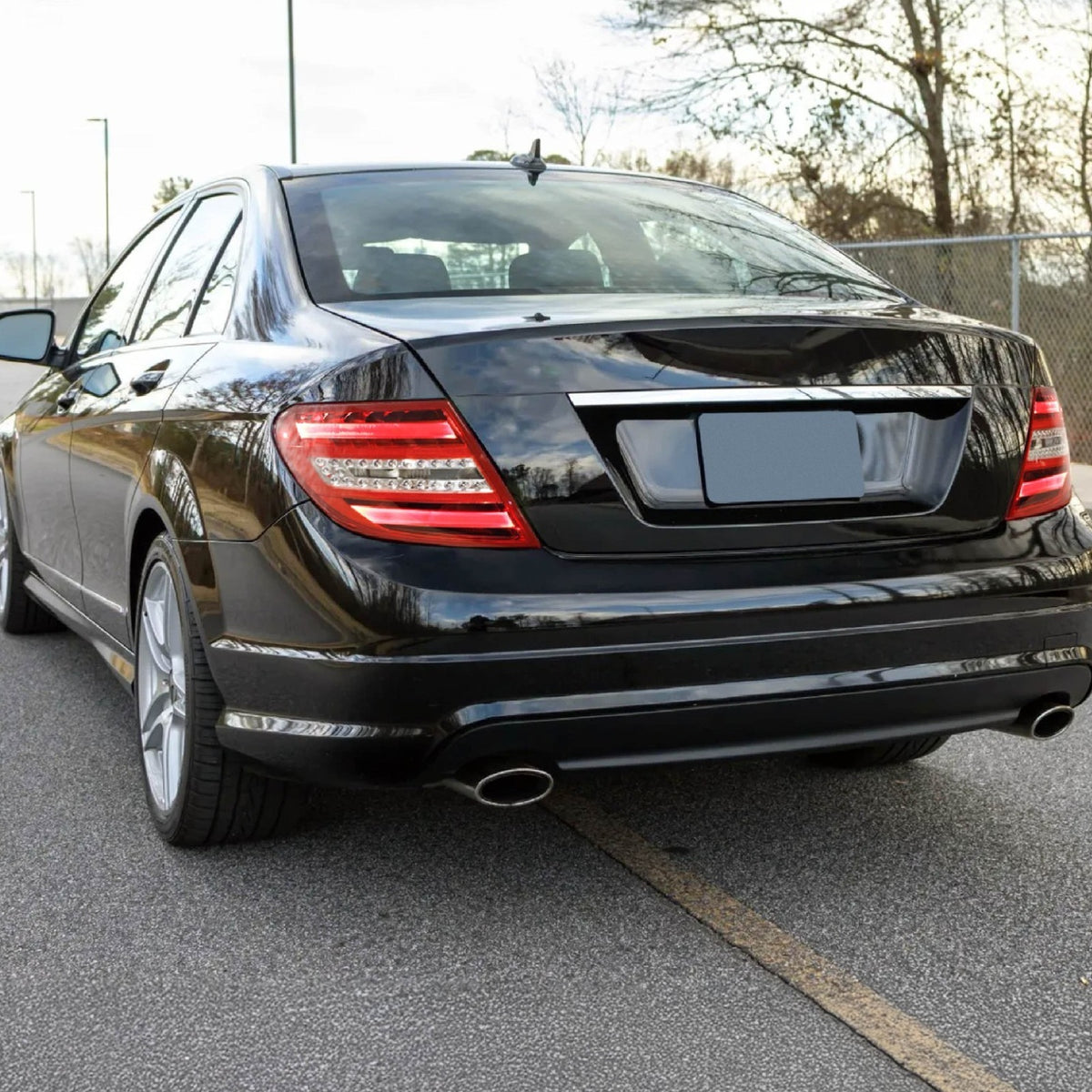 Installed on a Mercedes-Benz W204