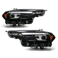 LED Projector Headlights Pair w/ LED Module & Halogen Turn Signal for Chevy Colorado (2023-2026)