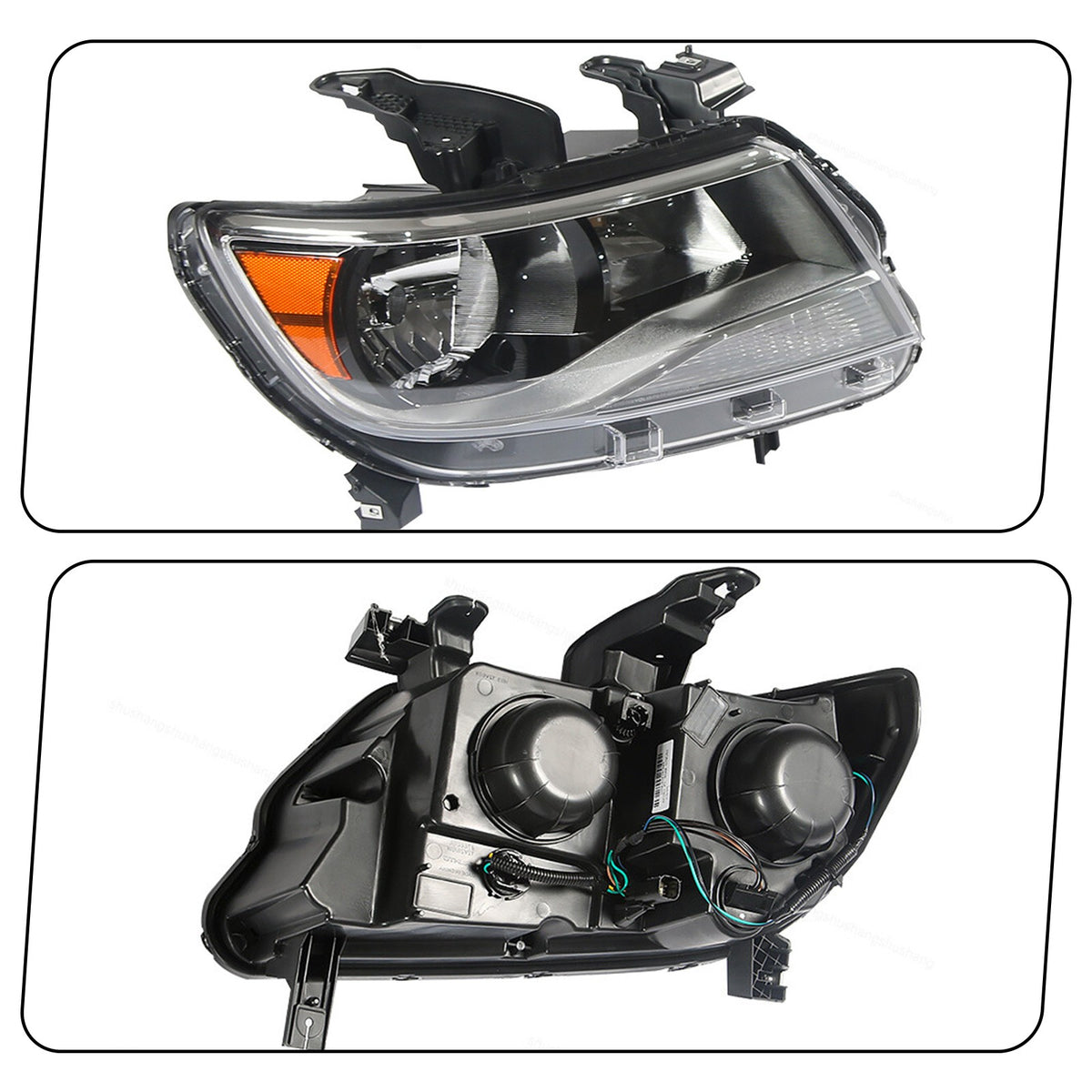 Pair halogen headlight front angle for 2015-2022 Chevy Colorado