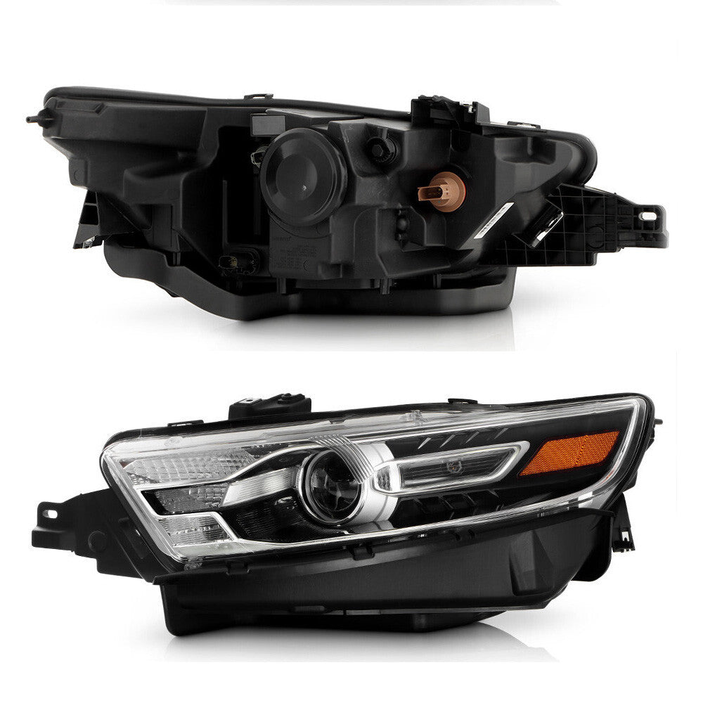 Halogen Headlights Pair w/ Bulbs for Ford Taurus (2016-2019)