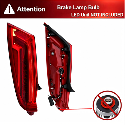 chrome LED tail light view 3 for Cadillac XTS (2013-2017)