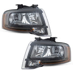 Black Halogen Headlights Pair for Ford Expedition (2015-2017)