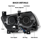 Black Halogen headlight features and specifications for 2011-2014 Dodge Charger