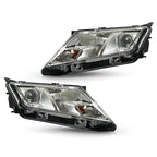 Pair halogen headlight front angle for 2010-2012 Ford Fusion