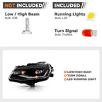 Left HID headlight side angle for 2016-2024 Chevy Camaro