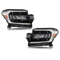 LED Headlights Pair w/ LED DRL, Chrome Trim for Ford Expedition (2022-2024)