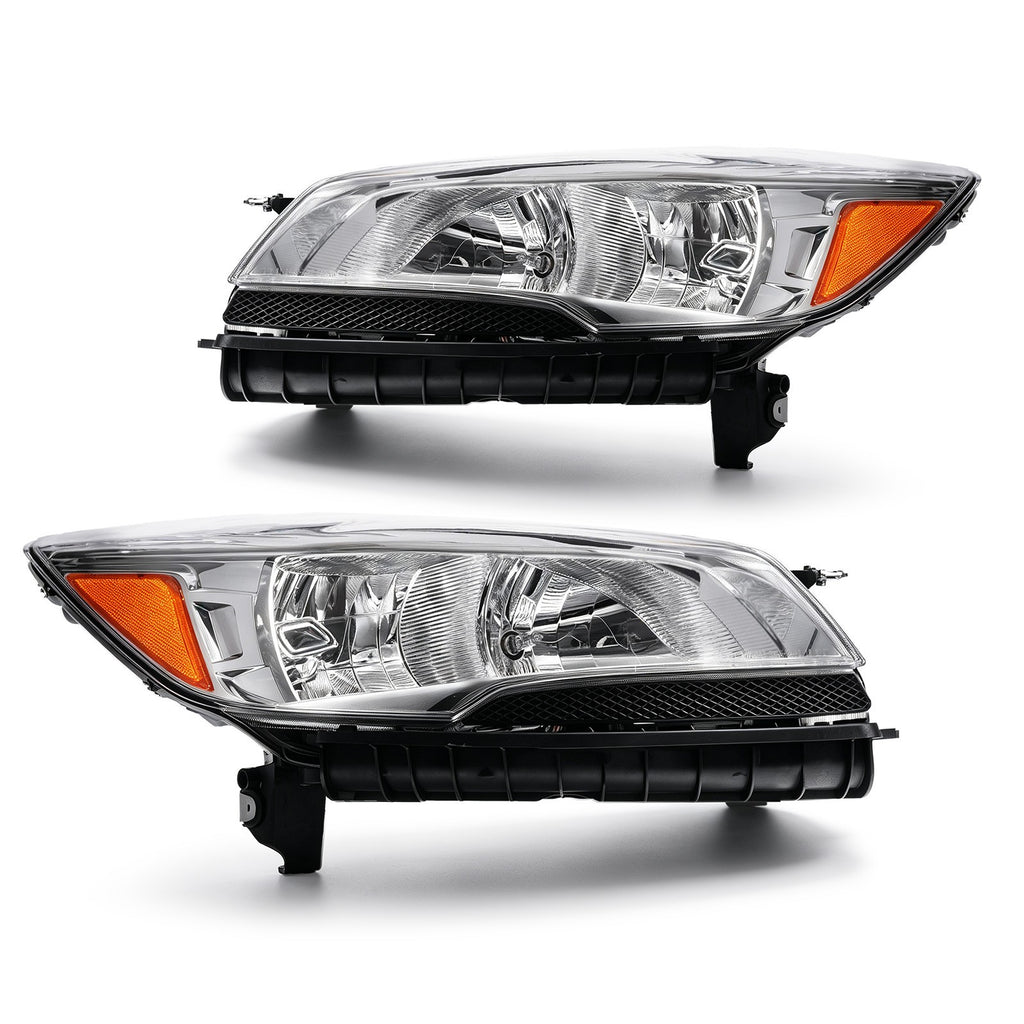 Pair halogen headlight front angle for 2013-2016 Ford Escape