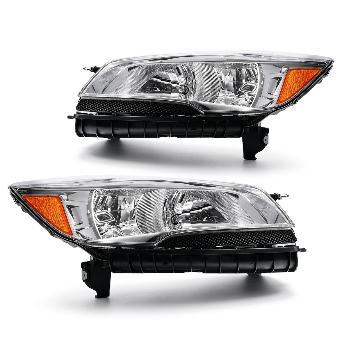 Pair halogen headlight front angle for 2013-2016 Ford Escape