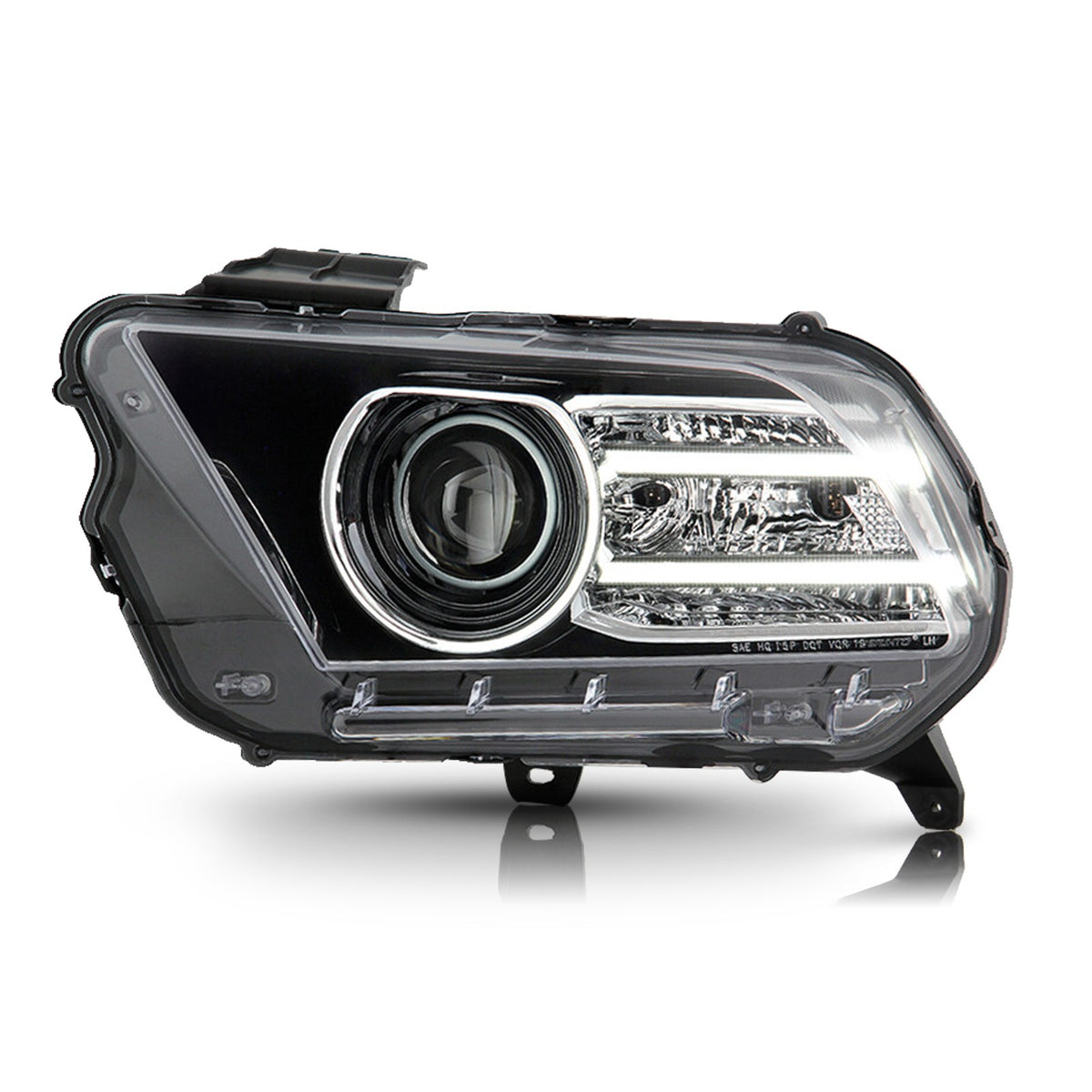 Left HID headlight side angle for 2013-2014 Ford Mustang