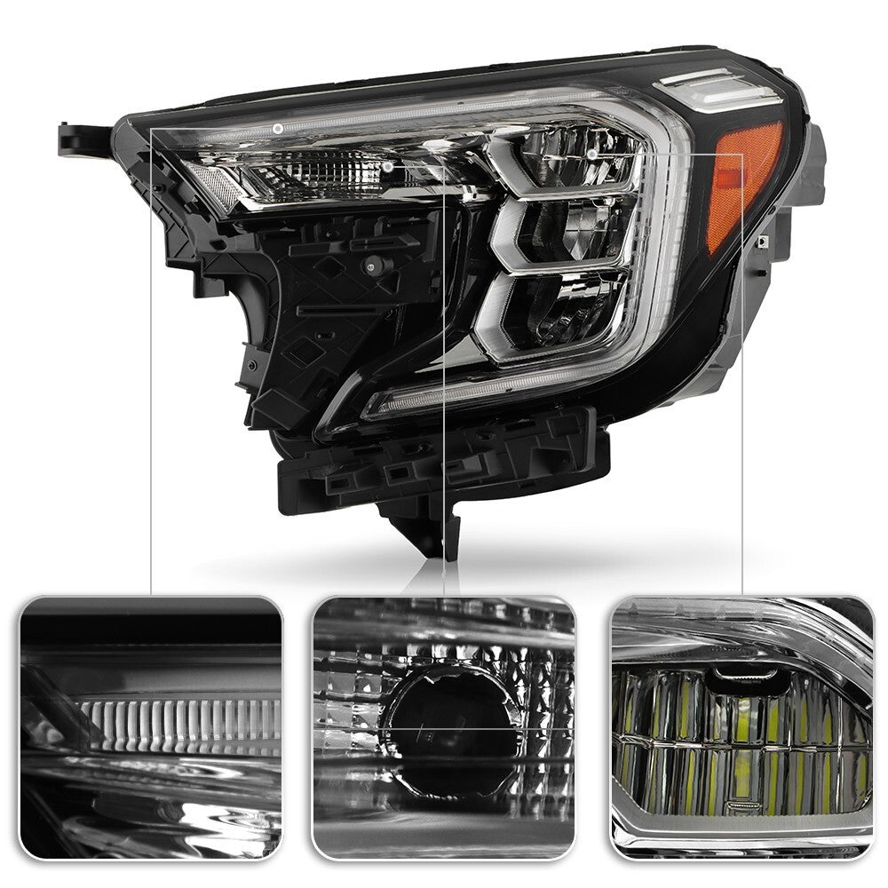 Pair LED headlight front angle for 2022-2024 GMC Terrain